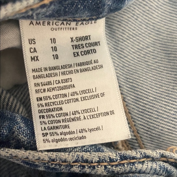 American Eagle Outfitters Blue Baggy Wide leg Jeans - Picture 3 of 3